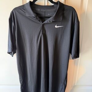 Nike Black Polo with White Swoosh